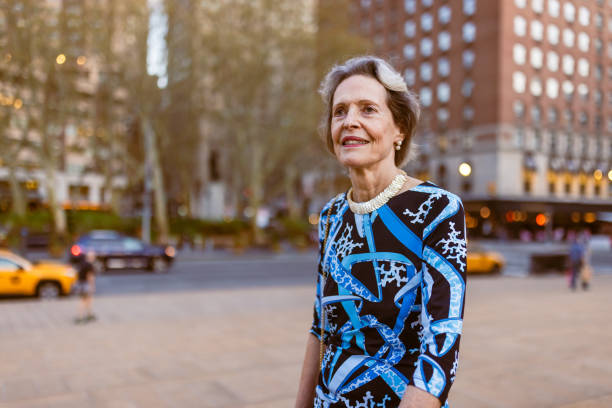 istock Elegant Senior Woman in Urban Setting 2189247787