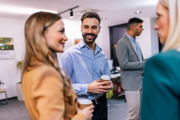 istock Business people on a coffee break during a seminar. 2189251141