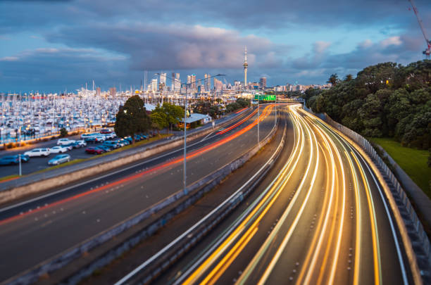 istock Auckland City Traffic Long Exposure. 2189253727