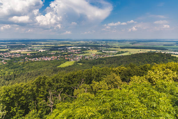 istock Panoramic View of a Scenic Countryside Under a Blue Sky 2189259283