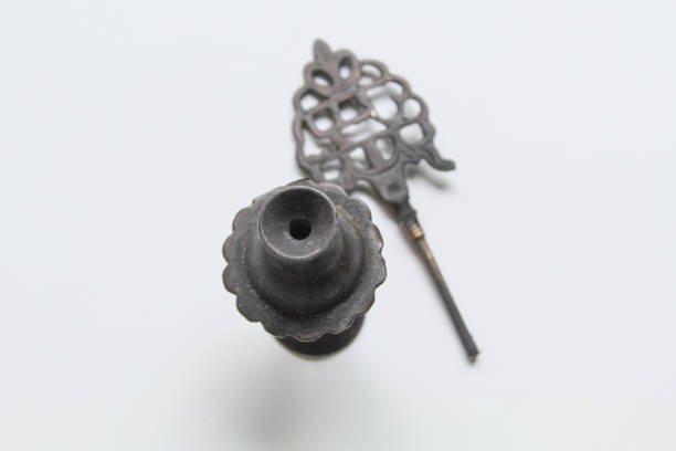 istock Kohl eyeliner, old make up tool used as eye liner, in an ancient metal package, contain black powder 2189273659