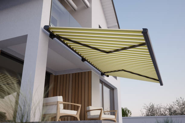 istock Awning and house terrace, 3D illustration 2189276406
