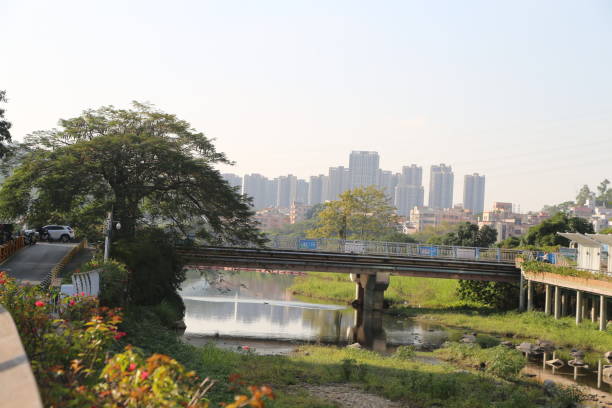 istock A bridge over a river with a city in the background 2189277901