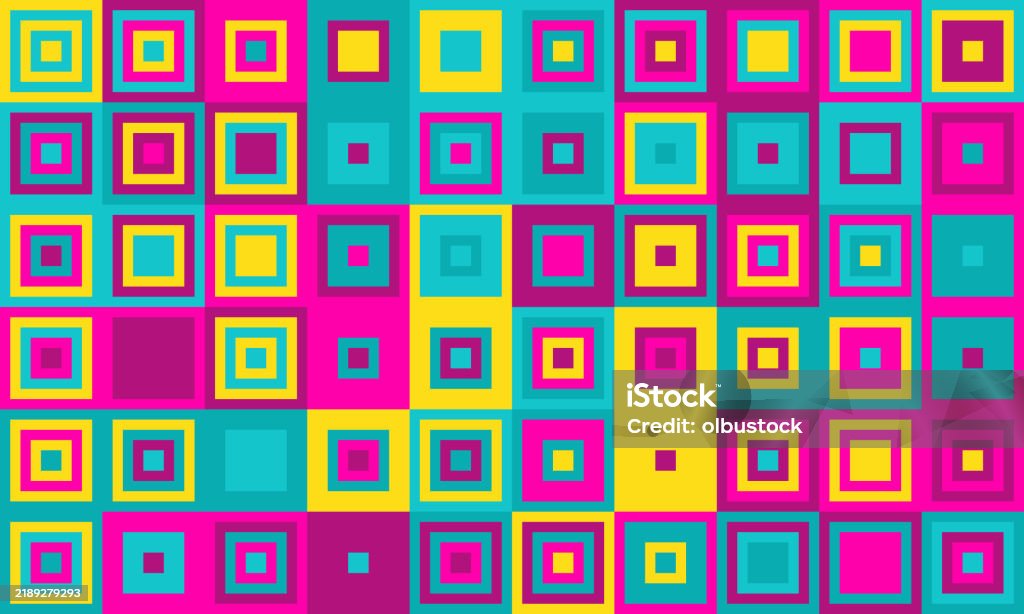Structured Geometric Pattern Trendy Mosaicstyle Pattern With Structured Geometry A Vibrant Colourful ...