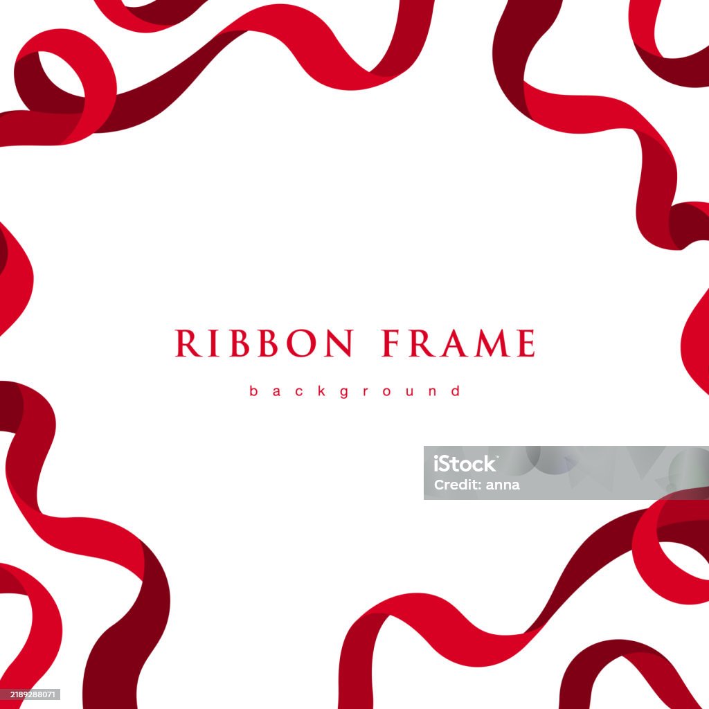 Simple Red Ribben Simple Red Ribbon Frame Background Material With A Frame Inspired By ...