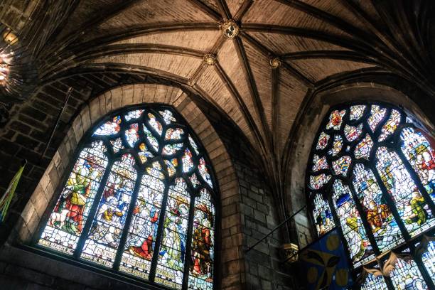Free picture: stained glass, religion, church, shield, architecture ...