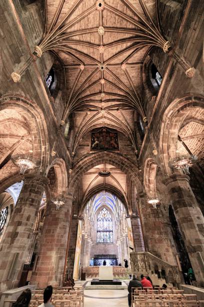 istock Intricate Stained Glass Windows in Historic Cathedral 2189288110
