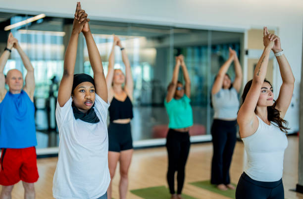istock Adult Yoga Class 2189304519