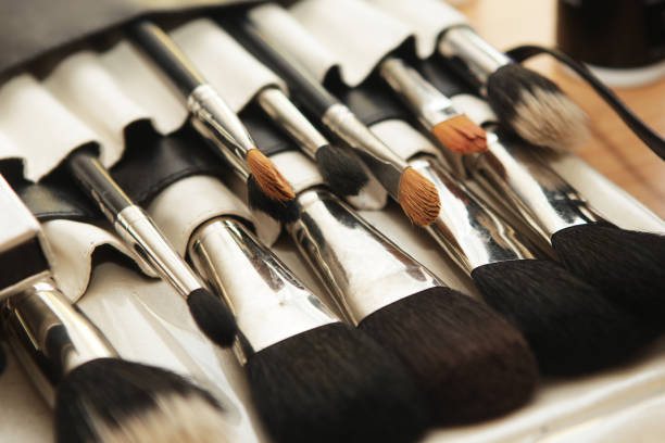 istock Closeup of makeup tools in their holder 2189306544