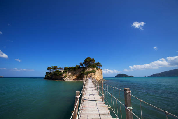 Travel and vacation concept - Zakynthos, a bridge to the island