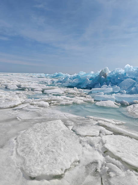 istock Vast icy terrain features large blue icebergs and melting ice sheets reflecting the tranquil arctic environment 2189330733