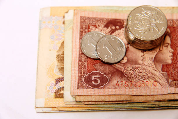 Chinese yuan isolated on the white background