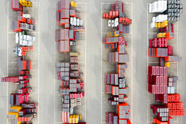 istock Large Group of Construction Materials, Aerial View 2189336829