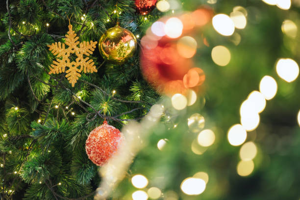 istock Colorful christmas light decor Blurred bokeh abstract background useful for design new year and christmas concept 2189337588