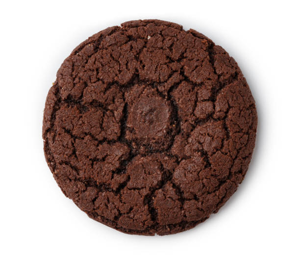 istock Delicious chocolate cookie with a rich, crinkled texture on a plain background perfect for dessert lovers and baking enthusiasts 2189338295