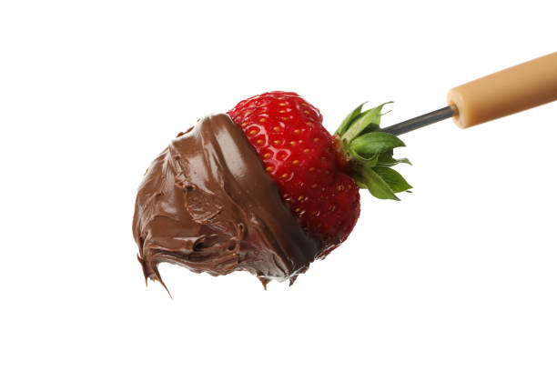 istock PNG, Strawberry with chocolate isolated on white background 2189342717