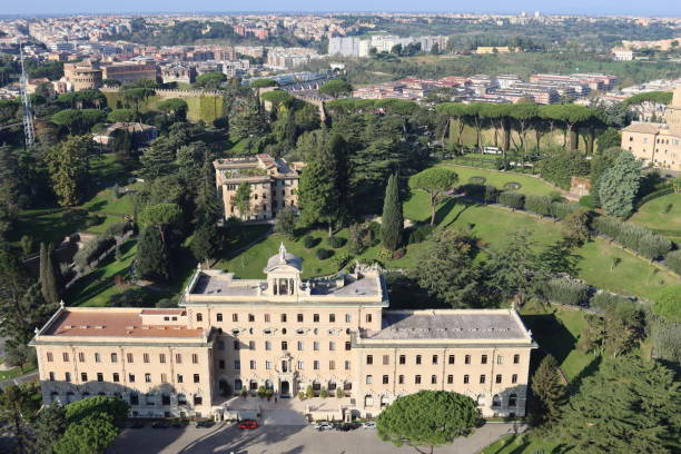 istock View over the Vatican gardens, Rome 2189343016