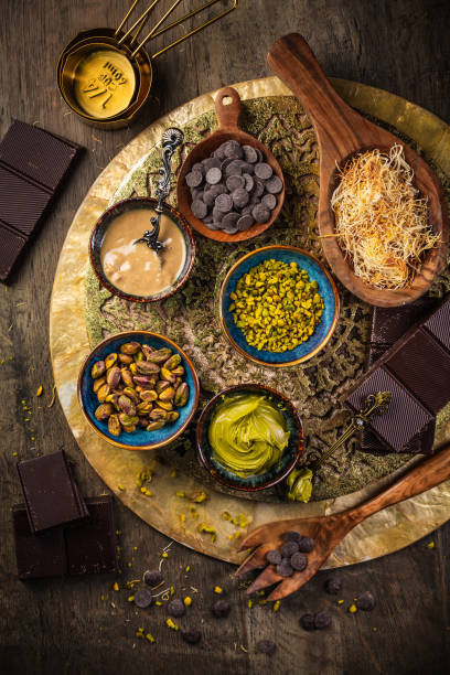 istock Preparing homemade Dubai chocolate with ingredients 2189343209