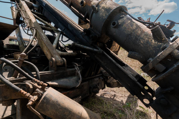 istock Rusted Heavy Machinery Close-Up in an Open Field 2189344552