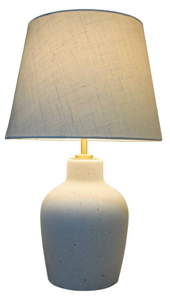 istock This ceramic lamp with a linen shade features a simple yet elegant design, perfect for cozy home decor. 2189345915