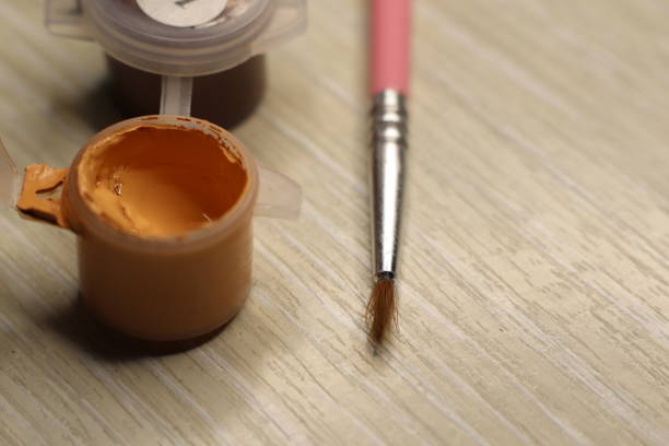 istock Artistic Paints and Brushes Set Up in a Creative and Inspiring Workspace for Artistry 2189348246