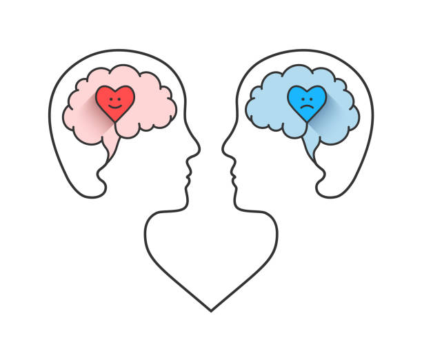 istock Mood swing, change of emotional and mental state, bipolar, borderline, manic and depressive states of mind concept 2189352261