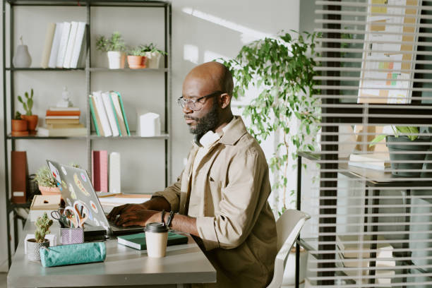 istock African American Working via Laptop 2189353673