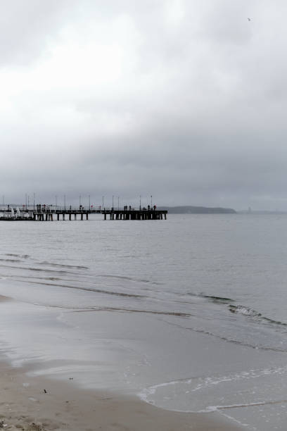 Clouds, the Black Sea, seagull, pier, fredoom, travel