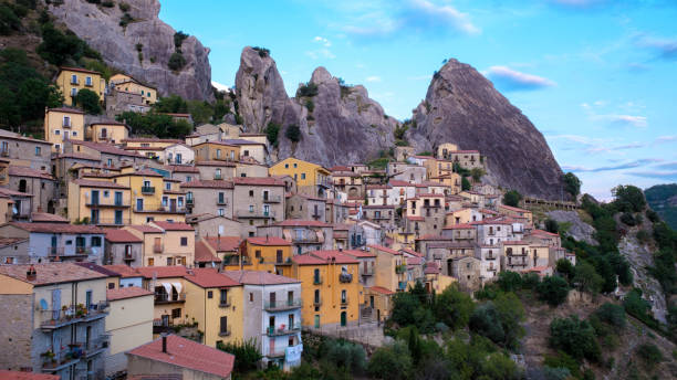 istock Charming Castelmezzano village set among dramatic rock formations in Italy's landscape 2189357840