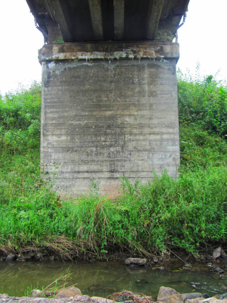 istock Concrete support of an old railway bridge 2189357927