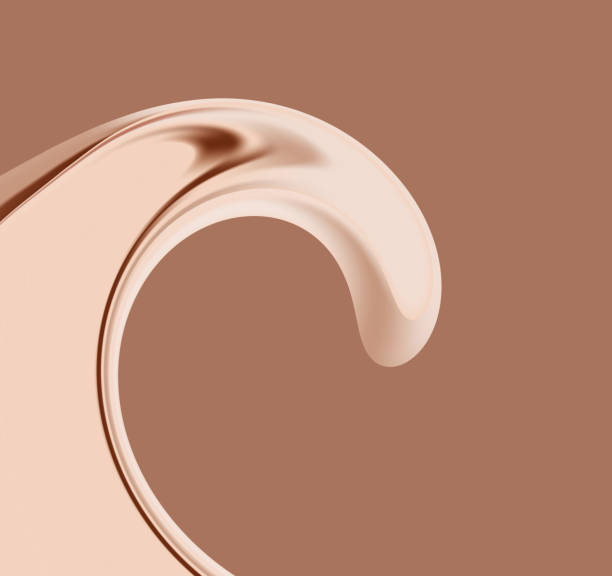 istock Abstract brown mocha background with swirl wave. backdrop. Luxury card. Coffee color gradient. Banner, poster or template. Copy space. Modern pop art wallpaper. Cream texture. Flyer. Cocoa milk 2189358345