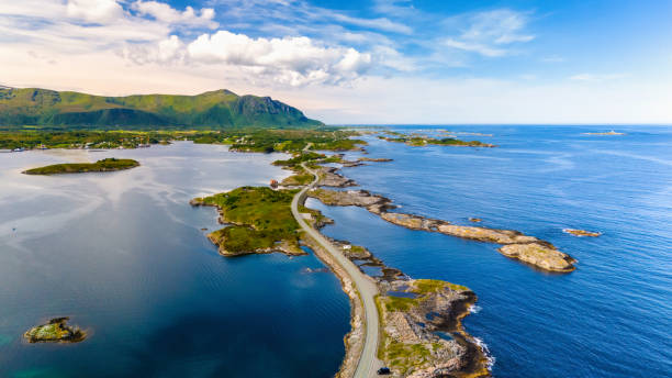 istock Serpentine Road Through Norwegian Archipelago, Atlantic Ocean Road Norway 2189366246