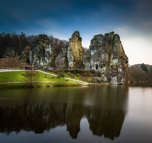 Small lake in National Park Adrspach-Teplice Rocktown, Czech Republic