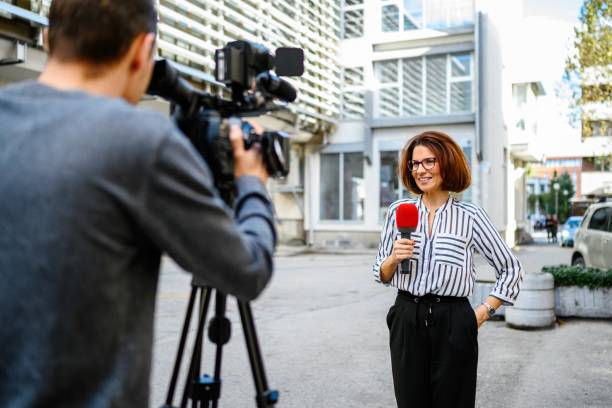 istock Female TV reporter 2189372651