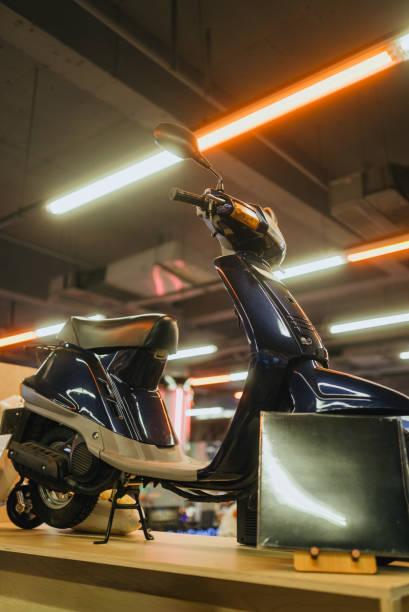 Vintage motorcycle, Japanese 50cc scooter from the '80s