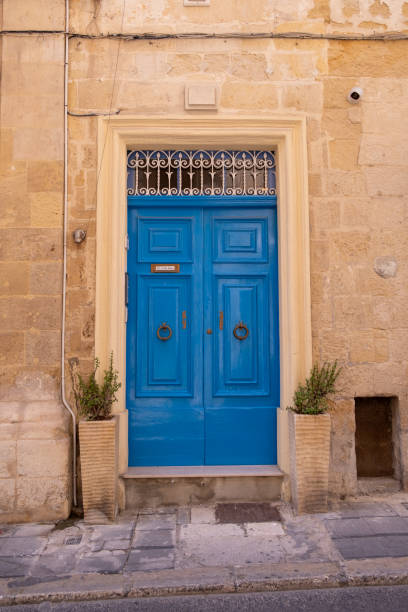istock Charming Blue Door in Valletta's Historic Streets 2189378870