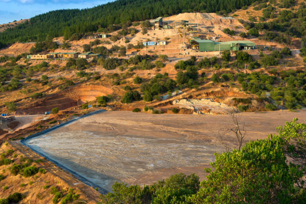 istock Tailings and a small processing plant of an underground gold mine in Chile. 2189379902