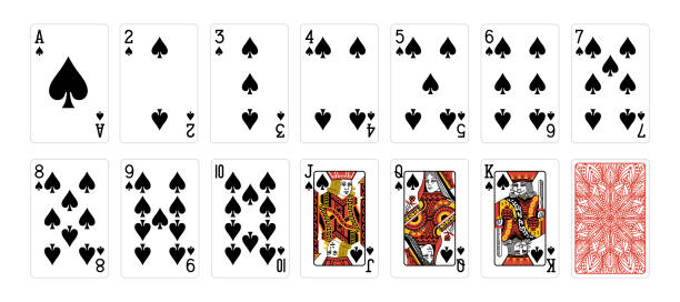 istock Set of poker cards with isolated on white background. Poker playing cards. 2189384588