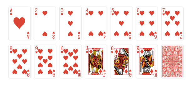 istock Set of poker cards with isolated on white background. Poker playing cards. 2189384624