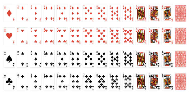 istock Set of poker cards with isolated on white background. Poker playing cards. full deck. 2189384679