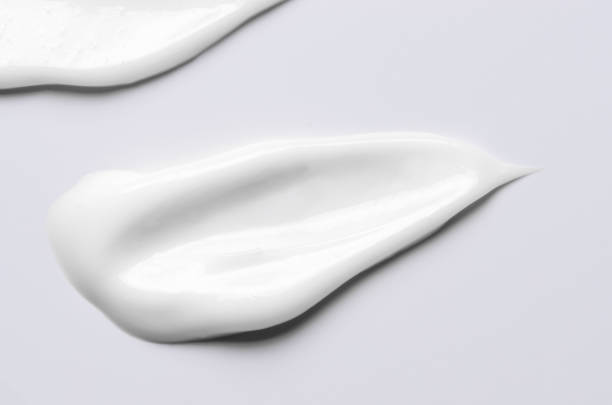istock A sample of a white moisturizing cosmetic cream for the body or face 2189389068