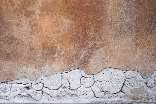 Vivid brown wall textured surface exhibiting fine details, useful as a decorative element or design background.