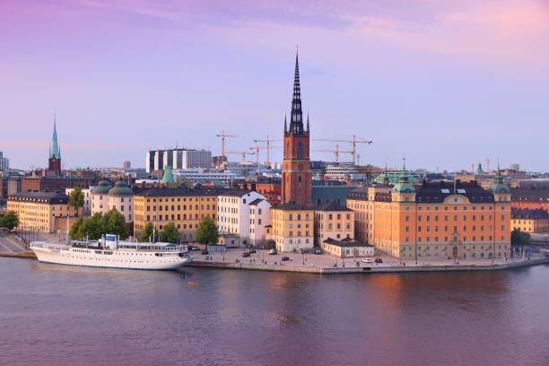 istock Stockholm Riddarholmen island sunset 2189399649