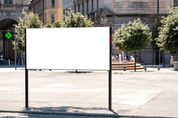 istock White billboard in a square in Lugano. 2189405124