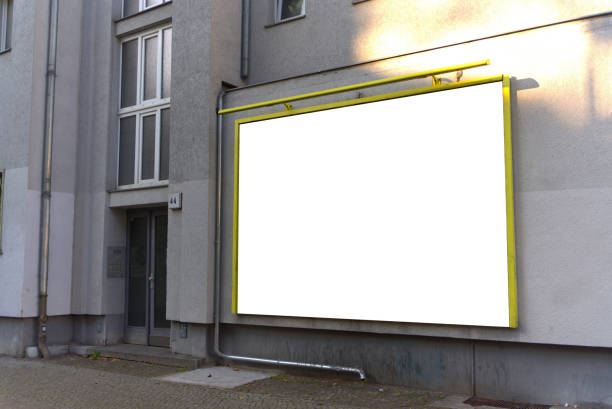 istock Wide format billboard on a house wall in Berlin. 2189405176