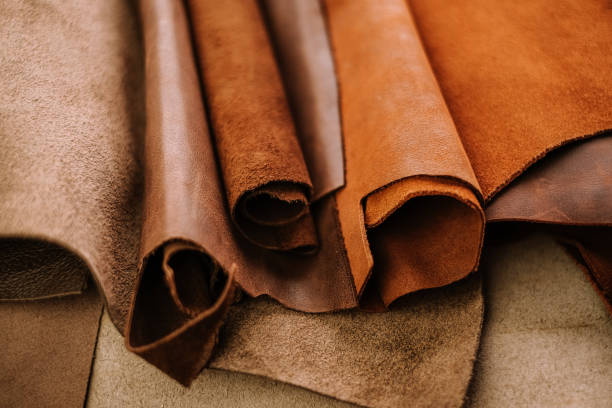 istock Variety of Textured Leather Hides 2189405226