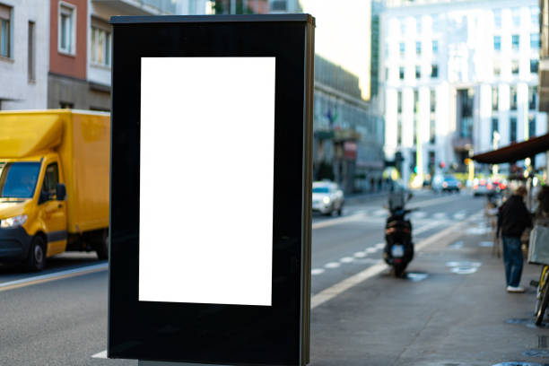 istock White billboard in Milan on the street. 2189405391
