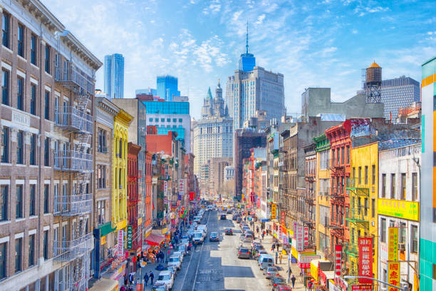 High Angle View of China Town