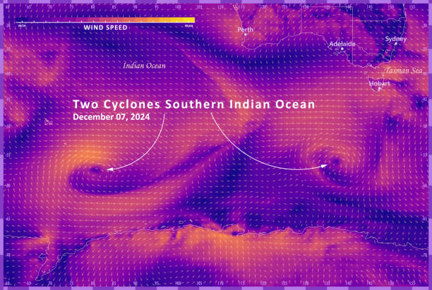 istock Two Cyclones 20241207 Wind Weather Map Southern Indian Ocean Infographic 2189412414