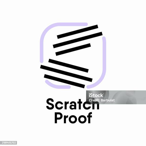 Scratch Control Sign Scratch Proof Vector Information Sign Stock Illustration - Download ...